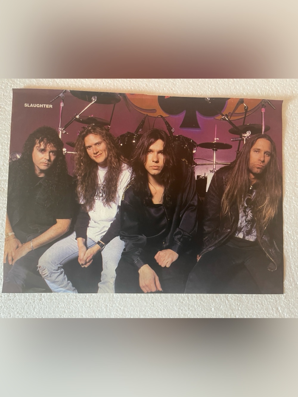 Slaughter pinup  - Black and Purple Home Art